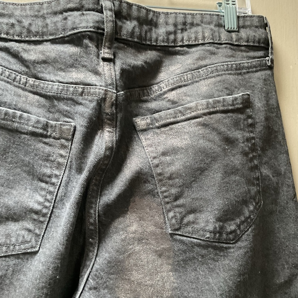 Wild Fable Distressed Straight Jeans in Black Size 14R - Picture 6 of 6
